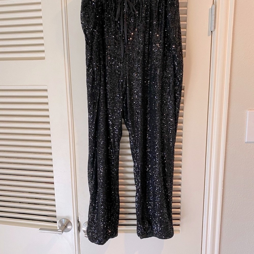 Super fun sequined joggers